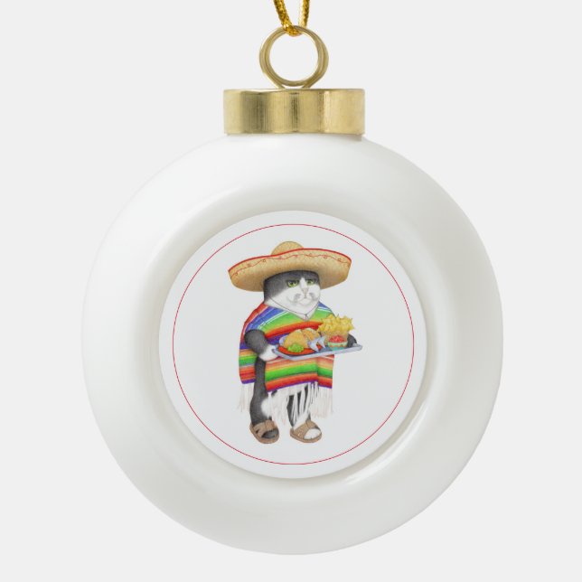 WENDELITO Ceramic Ball Ornament (Front)