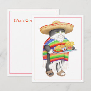 WENDELITO Cinco de Mayo 4.25x5.6 Flat Card