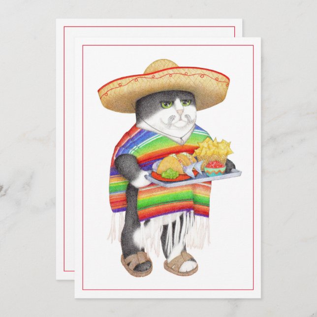 WENDELITO Cinco de Mayo 5x7 Flat Card (Front/Back)