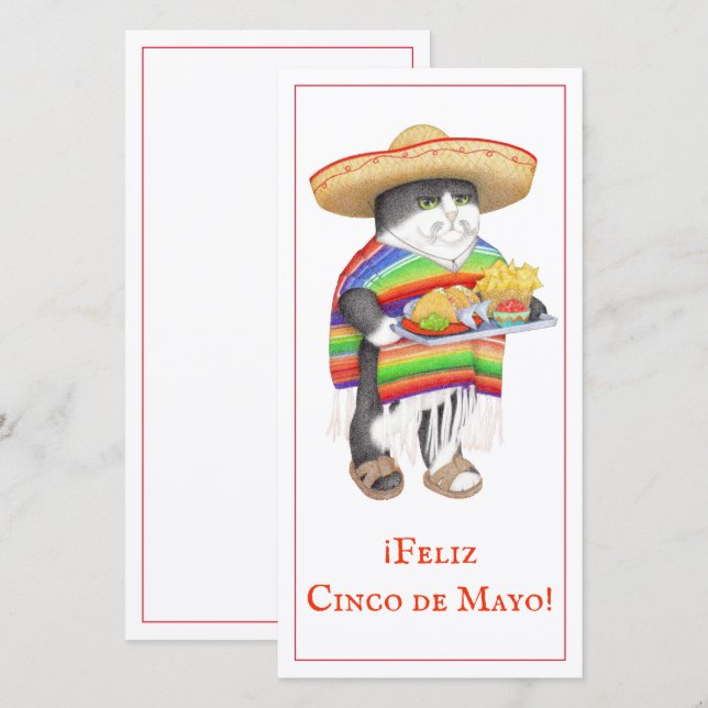 WENDELITO Cinco de Mayo 8x4 Flat Card (Front/Back)
