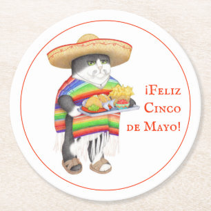 WENDELITO Cinco de Mayo Round Paper Coaster