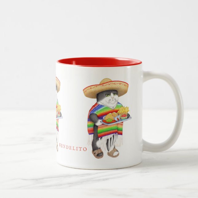 WENDELITO Red Two-Tone Mug (Right)