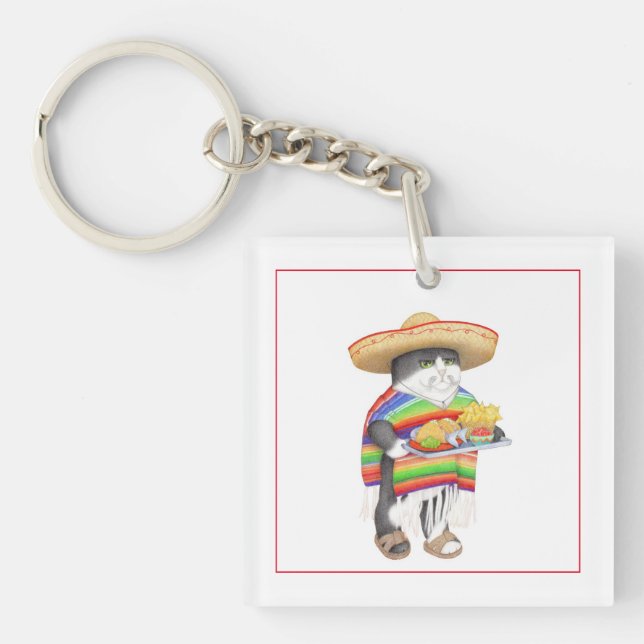 WENDELITO Square Acrylic Keychain (Front)