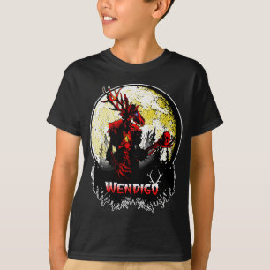 Wendigo; New Monster Skinwalker Cryptid Evil Horro T-Shirt