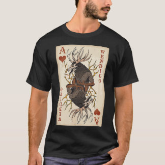 Wendigo - Original Cryptid Playing Card Tarot Ace T-Shirt
