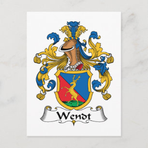 Wendt Family Crest Postcard