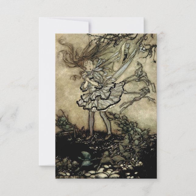“Wendy Darling” in Kensinton by Arthur Rackham Thank You Card (Front)