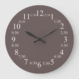 Wenge Top Coloured Large Clock