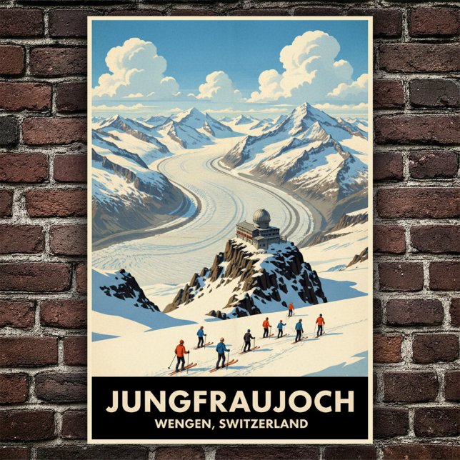 Wengen, Switzerland: 1960s Vintage Travel Poster (Creator Uploaded)