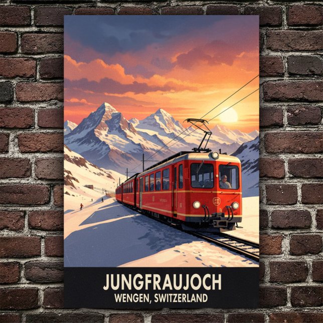 Wengen, Switzerland: 1960s Vintage Travel Poster (Creator Uploaded)