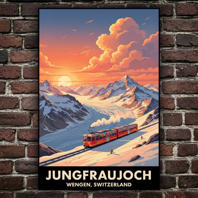 Wengen, Switzerland: 1960s Vintage Travel Poster (Creator Uploaded)