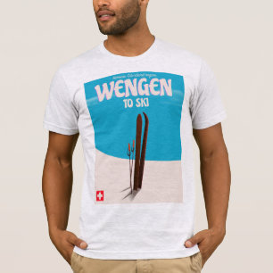 Wengen, Switzerland, Ski Poster T-Shirt