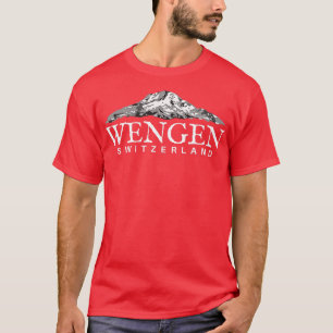 Wengen Switzerland  Swiss Alps Mountain Tee 