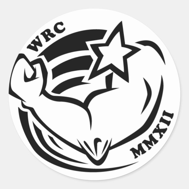 Wenis Rodeo Championships 2012 Classic Round Sticker (Front)