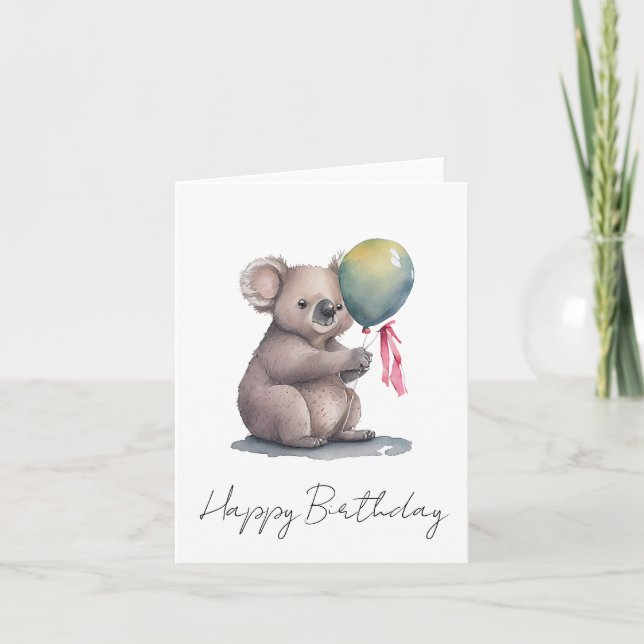 Wenskaart | Happy Birthday from Down Under!  Card (Front)