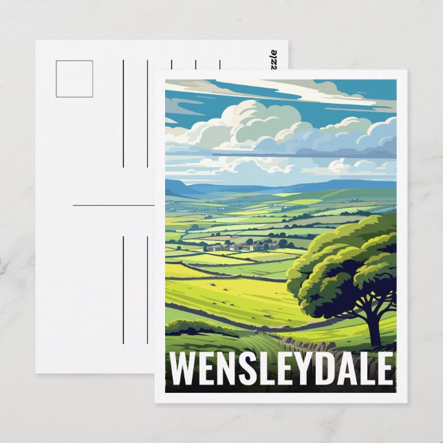 Wensleydale Yorkshire England gifts Postcard (Front/Back)