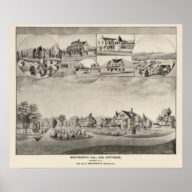 Wentworth Hall, Cottages Poster (Front)