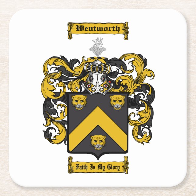 Wentworth Square Paper Coaster (Front)