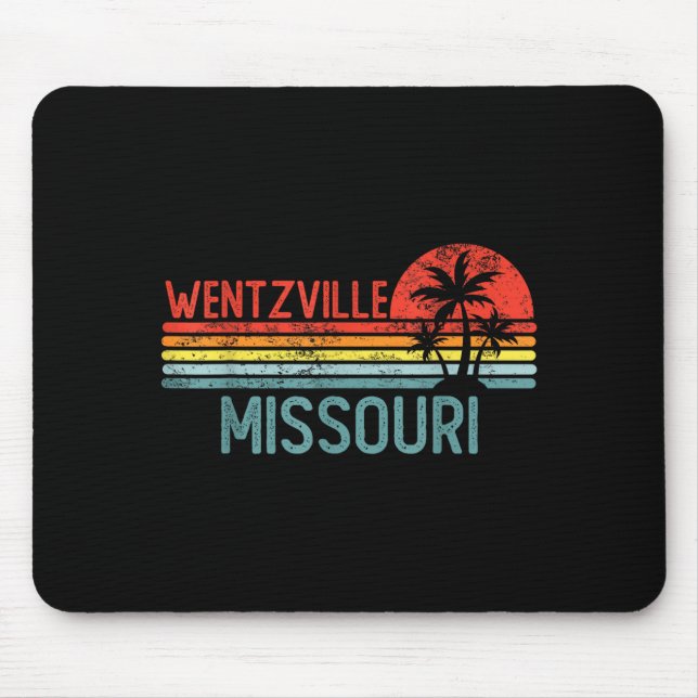 Wentzville Missouri Funny Usa City Trip Home Roots Mouse Mat (Front)