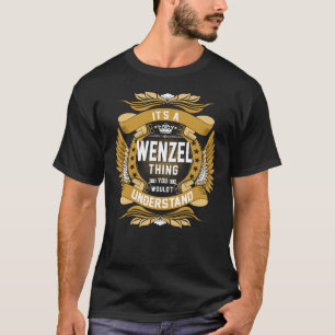 WENZEL Last Name, Personalised Name T-Shirt