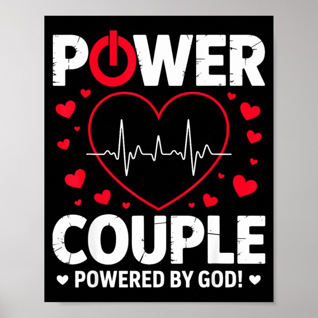 Wer Couple Christian Couples Matching Valentines D Poster (Front)