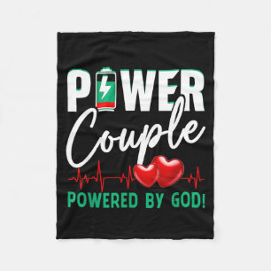 Wer Couple Wered-by God Christian Couples Valentin Fleece Blanket