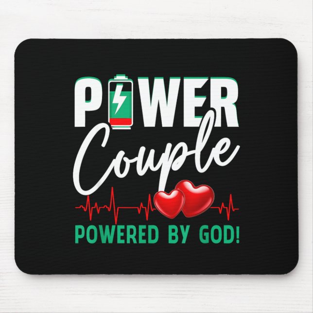 Wer Couple Wered-by God Christian Couples Valentin Mouse Mat (Front)