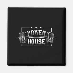 Wer House Gym Motivation Bold Statement Magnet