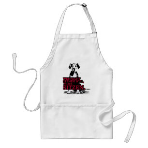 Wer nicht stehen will Doggenwelpe Standard Apron