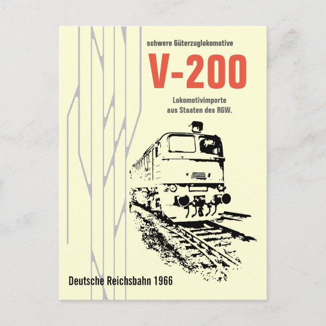 Werbedesign Deutsche Reichsbahn DDR Postcard (Front)