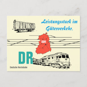 Werbedesign Deutsche Reichsbahn Güterverkehr. Postcard