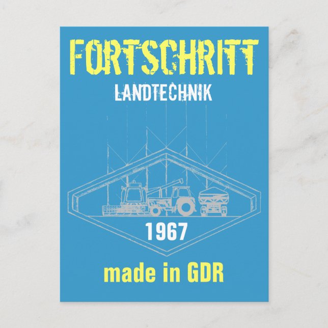 Werbung DDR Landtechnik Postcard (Front)