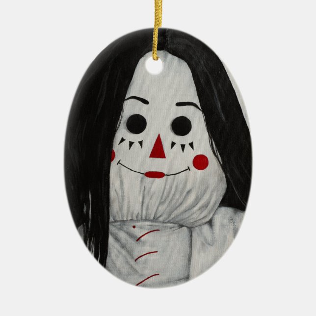 We're All Dolls Here XI Ceramic Ornament (Front)