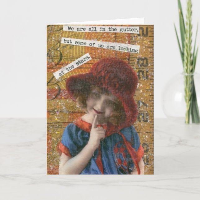 We're all in the gutter card (Front)