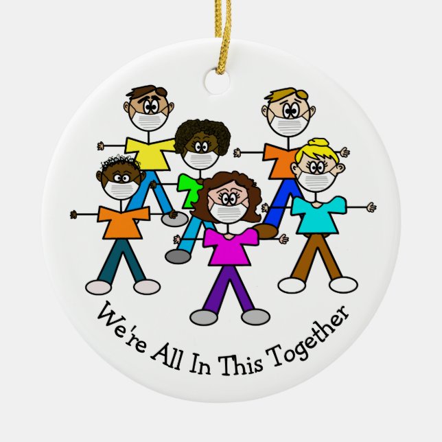 We're All In This Together Christmas Ornament (Front)