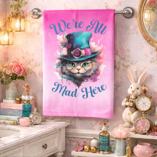 We're All Mad Here - Alice in Wonderland Inspired Bath Towel Set