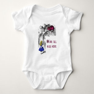 We're All Mad Here Baby Bodysuit