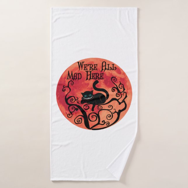 We're All Mad Here - Cheshire Cat Bath Towel (Bath Towel)