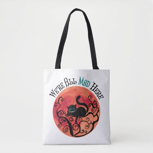 We're All Mad Here - Cheshire Cat Tote Bag (Front)