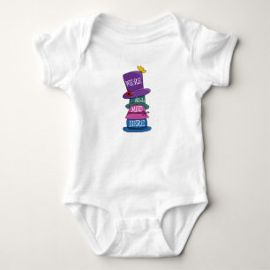 We're All Mad Here Mad Hatter Alice in Wonderland Baby Bodysuit