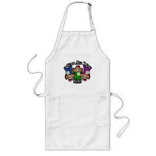 We're All Mad Here! Screwball Graphics Long Apron