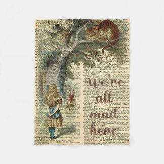 We're All Mad Here Throw Blanket
