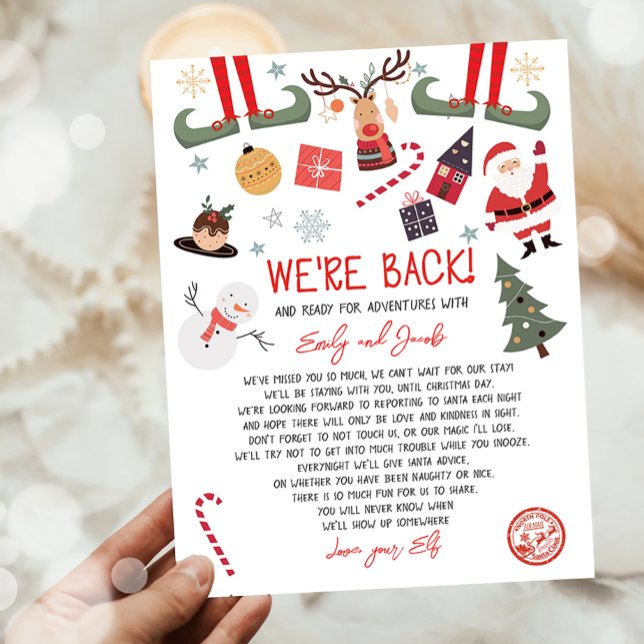 We're Back Elf Arrival Letter Elves Christmas  (Creator Uploaded)