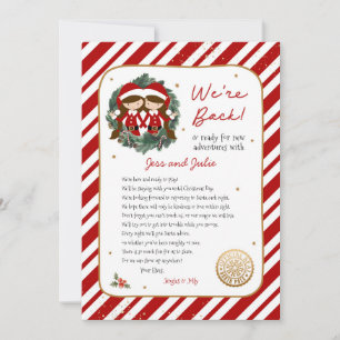 We're Back Elf Letter Invitation