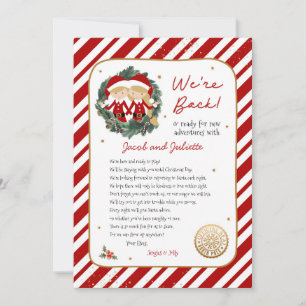 We're Back Elf Letter Invitation