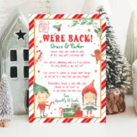 We're Back Letter from Your Christmas Elf