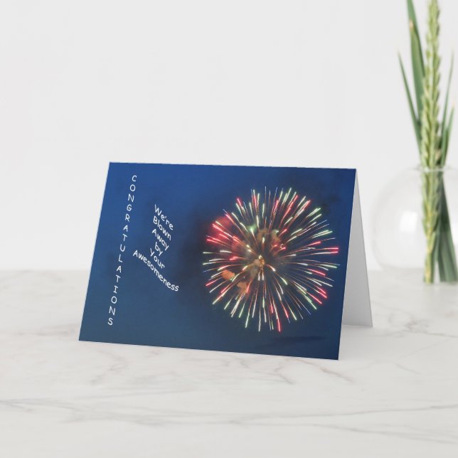 We're Blown Away by Your Awesomeness! Card (Front)