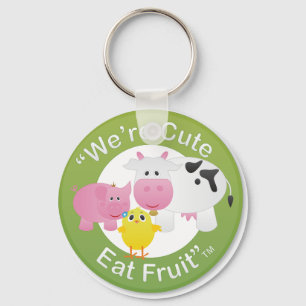 We're Cute, Eat Fruit Key Ring