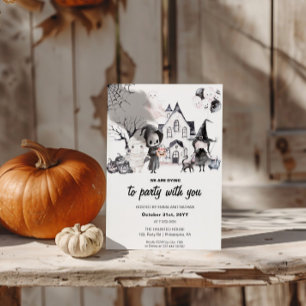 We're Dying To Party Halloween Party Invitation