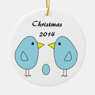 "We're Eggspecting!" Christmas Ornament